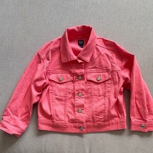 GAP Kids Pink Denim Jacket size small